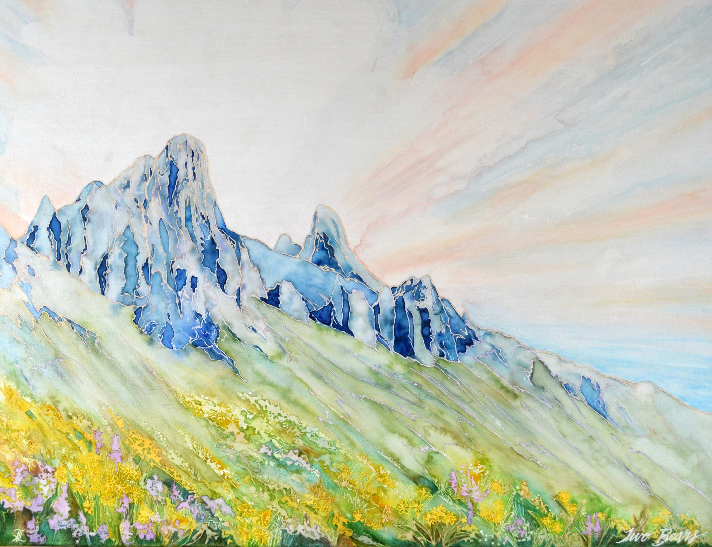 Wenatchee Washington watercolor-original art-tealpatrickart